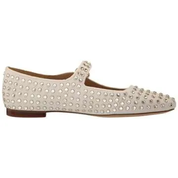 Sam Edelman Michaela Mary Jane Flats in Ivory Gem