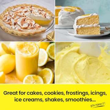 Lorann Oils Lemon Bakery Emulsion: Tangy Lemon Essence, Perfect for Amplifying Citrus Tones in Cakes, Cookies & Desserts, Gluten-Free, Keto-Friendly, Lemon Extract Alternative Essential for Your Kitchen