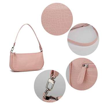 Barabum Pink Retro Classic Clutch HandBag for Women