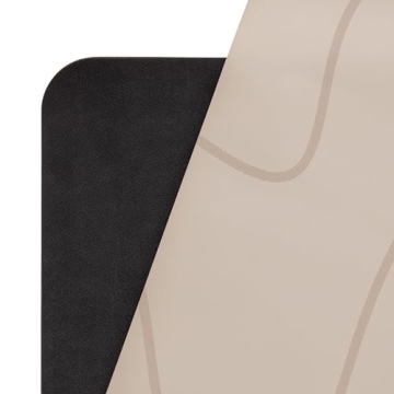 WeGym Yoga Mat, 4mm Cushioned Exercise Mat for Yoga, Pilates, Home Workouts - Anti Slip Yoga Mat, Polyurethane Yoga Mat, Suede Yoga Mat with Carrying Strap Desert Tan