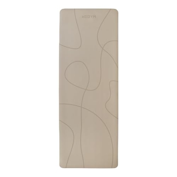 WeGym Yoga Mat, 4mm Cushioned Exercise Mat for Yoga, Pilates, Home Workouts - Anti Slip Yoga Mat, Polyurethane Yoga Mat, Suede Yoga Mat with Carrying Strap Desert Tan