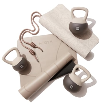 WeGym Yoga Mat, 4mm Cushioned Exercise Mat for Yoga, Pilates, Home Workouts - Anti Slip Yoga Mat, Polyurethane Yoga Mat, Suede Yoga Mat with Carrying Strap Desert Tan