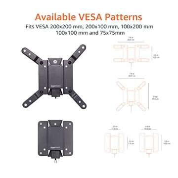 Amazon Basics Tilt TV Wall Mount for 12-40 inch TVs