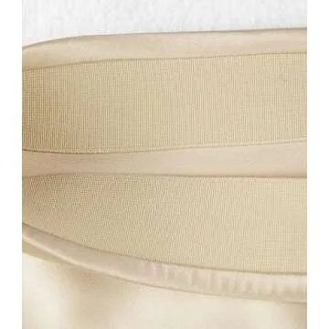 Women's Satin High Waist Hidden Elasticized Waistband Flared Casual A Line Midi Skirt (Champagne, Large)