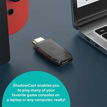 Human Things GENKI ShadowCast - Effortlessly Connect Consoles to Laptop, Smallest Capture Card