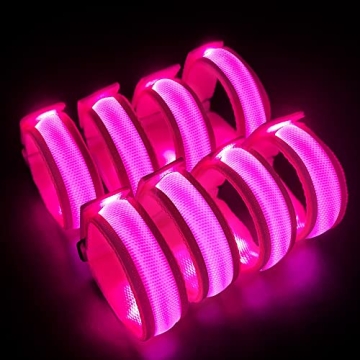 KIRALUMI 8 PCS LED Glow Bracelets - Halloween Party Accessories