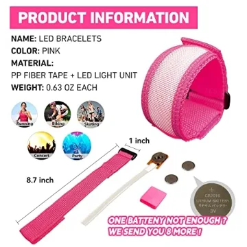 LED Glow Bracelets - Perfect for Parties and Festivals