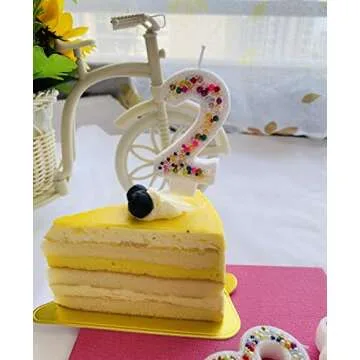 Birthday Candles, Pearl Sequin Number Candle Party Supplies (number-2)