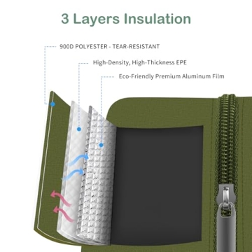 DALINDA Lunch Bag Women,Lunch Box for Women Men Reusable Insulated Lunch Tote Bag High Capacity for Travel Work Picnic