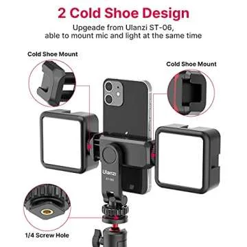 ULANZI ST-06S Phone Tripod Mount Holder for Smartphones