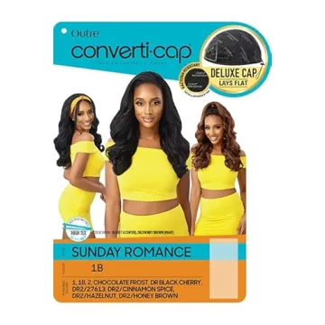 Stylish Converti-Cap Outre Wig SUNDAY ROMANCE 1B