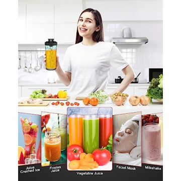 Portable USB Blender for Shakes Smoothies BPA-Free 20oz