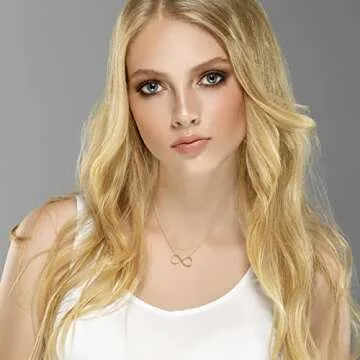 Trendy Mystigold Infinity Necklace in Gold or Silver