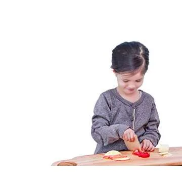 Bee9 Maple Wood Kids Knife for Toddler Cooking Fun