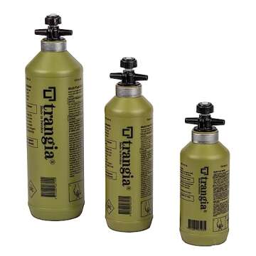 Trangia Fuel Storage Bottle, Green, 0.3L,TR-506103, Aluminum