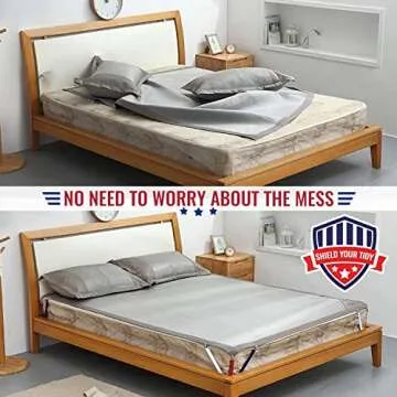 The Nyche Designs Bed Sheet Straps, Adjustable Fitted Sheet Fasteners, Three-Way Sheet Clips, Bed Sheet Grippers Holders for Corners Cover Suspenders (Patriot)