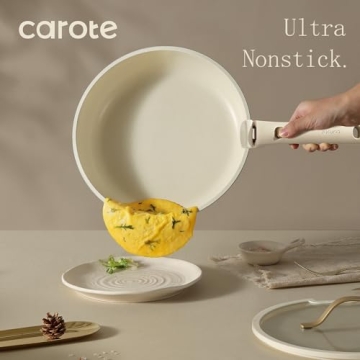 CAROTE 19pcs Non-Stick Cookware Set with Removable Handle