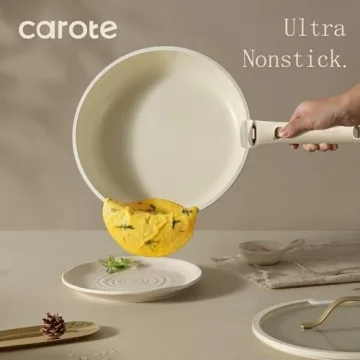 CAROTE 19pcs Non-Stick Cookware Set with Removable Handle