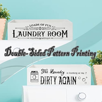 Wood Laundry Detergent Pods Container for Farmhouse Decor