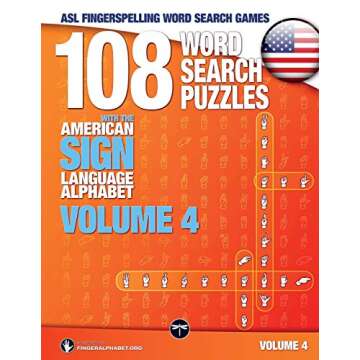 ASL Fingerspelling Word Search Games - 108 Puzzles to Boost Learning