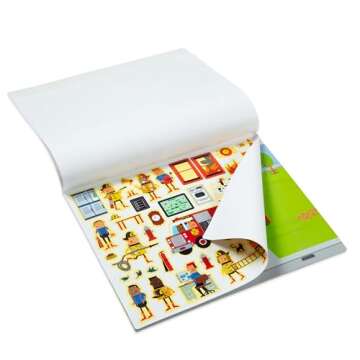 Melissa & Doug Reusable Sticker Pad: My Town - 200+ Stickers and 5 Scenes