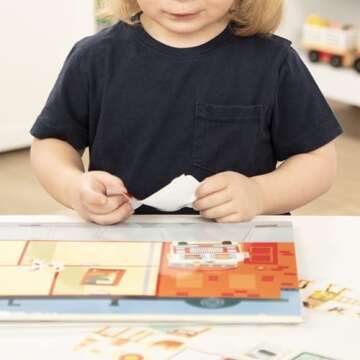 Melissa & Doug Reusable Sticker Pad: My Town - 200+ Stickers and 5 Scenes