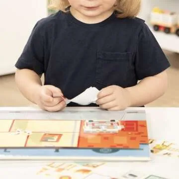 Melissa & Doug Reusable Sticker Pad: My Town - 200+ Stickers and 5 Scenes