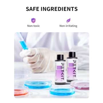 PETKIT Air Purifying Refills for PuraX PuraMax Self-Cleaning Cat Litter Box, 100% Natural Ingredients Odor Remover, 4 Bottles Odor Eliminating Replacement Refills, Quickly Odor Control