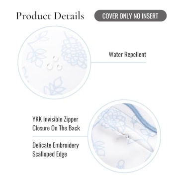 Premium Coastal Dahlia Throw Pillow Cover for All Spaces