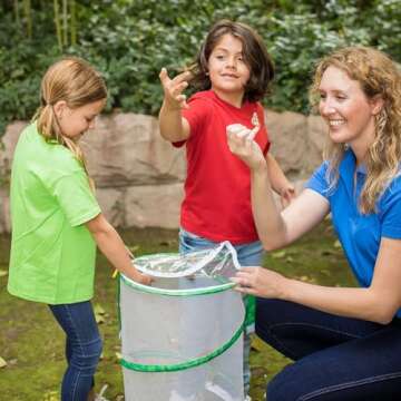 Insect Lore Butterfly Garden | Pavilion 24" with Voucher | 2ft Tall Habitat & STEM Journal | Redeem Voucher for 5 Live Baby Caterpillars | Painted Lady Butterfly Growing Kit