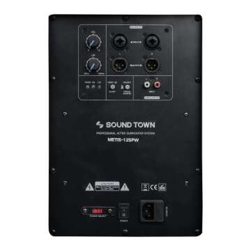 Sound Town 2-Pack METIS Series with Class D Amplifier PA Subwoofer