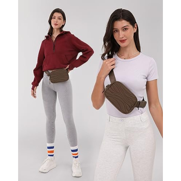 Stylish ODODOS Adjustable Mini Belt Bag for Everyday Use