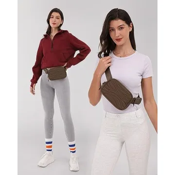 Stylish ODODOS Adjustable Mini Belt Bag for Everyday Use