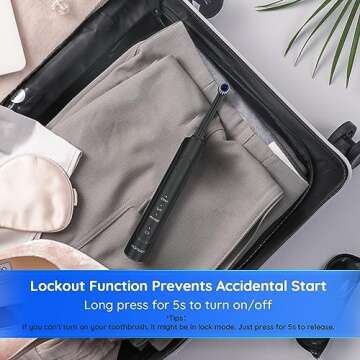 mornwell Electric Toothbrush USB Fast Charging 3 Modes Rotary Toothbrushes Rechargeable Spin Toothbrushes with 4 Round Brush Heads for Adults & Kids (Over 8 Years Old)