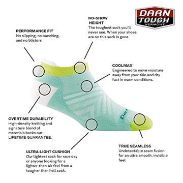 Darn Tough Women's No Show Ultra-Lightweight Running Socks