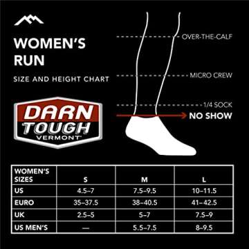 Darn Tough Women's No Show Ultra-Lightweight Running Socks