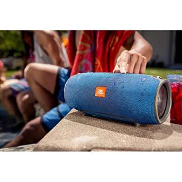 JBL Xtreme Portable Wireless Bluetooth Speaker (Blue)