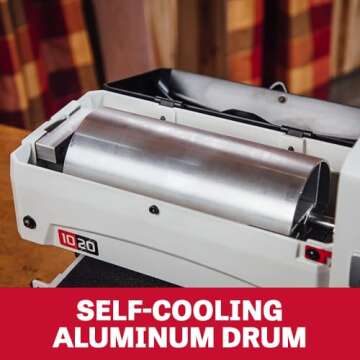 JET 10-Inch Benchtop Drum Sander, 1 HP, 1Ph 115V (Model JWDS-1020)