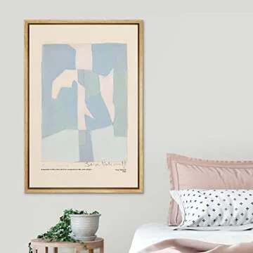 SIGNLEADER Blue Pastel Canvas Art - Minimalist Decor