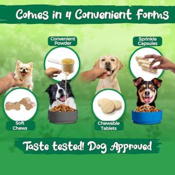 Vital Planet - Flora Dog Probiotic Capsules Supplement with 20 Billion Cultures and 10 Strains, High Potency Immune and Digestive Support Probiotics for Dogs, 30 Delayed Release Capsules