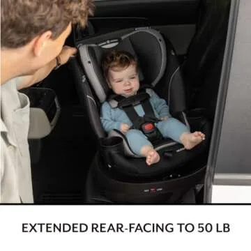 Evenflo Revolve360 Slim 2-in-1 Rotational Car Seat (Canton Black)