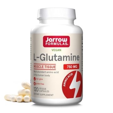 Jarrow Formulas L-Glutamine 750 mg for Muscles & Gut Health