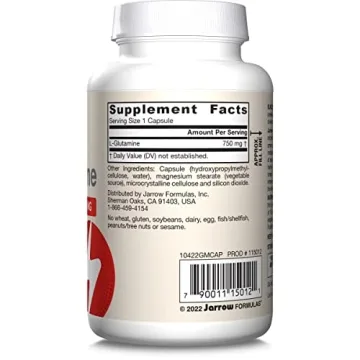 Jarrow Formulas L-Glutamine 750 mg for Muscles & Gut Health