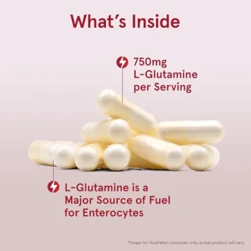 Jarrow Formulas L-Glutamine 750 mg for Muscles & Gut Health