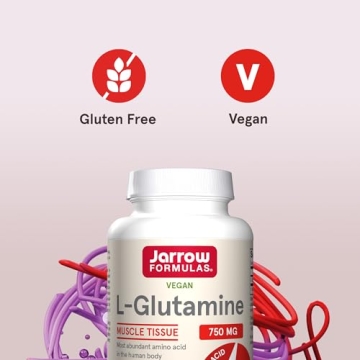 Jarrow Formulas L-Glutamine 750 mg for Muscles & Gut Health