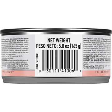 Royal Canin Feline Health Nutrition Mother & Babycat Ultra Soft Mousse in Sauce Canned Cat Food, 5.8 oz can