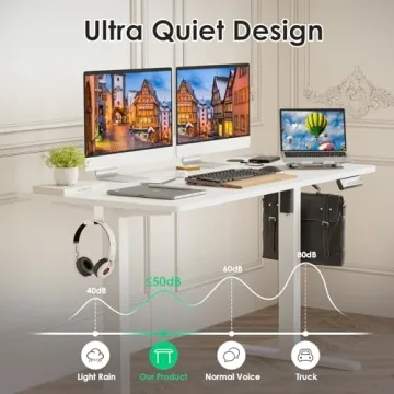 STARY Electric Standing Desk Adjustable Height Home Office