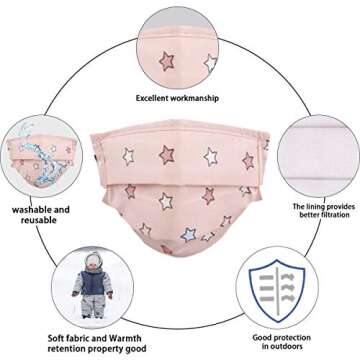 Reusable Face Mask Washable Cloth, Design Leopard Girl Cotton Cute Designer Pink Cool Red Pink Decorative Colorful Adjustable Youth Dust Comfortable Printed Ply Size