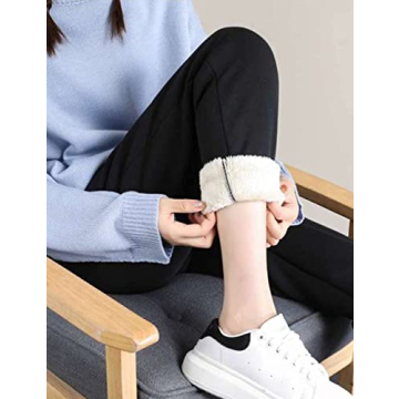 Yeokou Women's Sherpa Lined Fleece Sweatpants for Winter