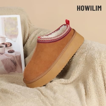 HOWILIM Women's Platform Mini Boots for Winter Comfort and Style